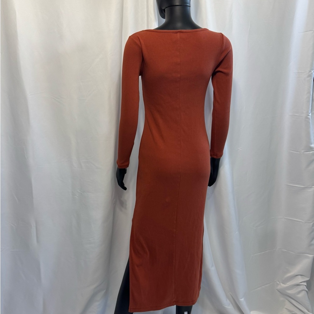 Old Navy Rust Long Sleeve Dress - Picture 5 of 9